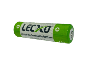 18650 Lecxo 3.7V 3600mAh Li-ion rechargeable battery with button top head